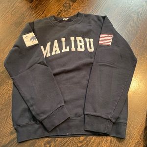 Brandy’s Melville/ John galt overzied navy crewneck